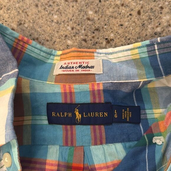 RALPH LAUREN Indian Madras Plaid Button Down Shirt - Picture 6 of 8